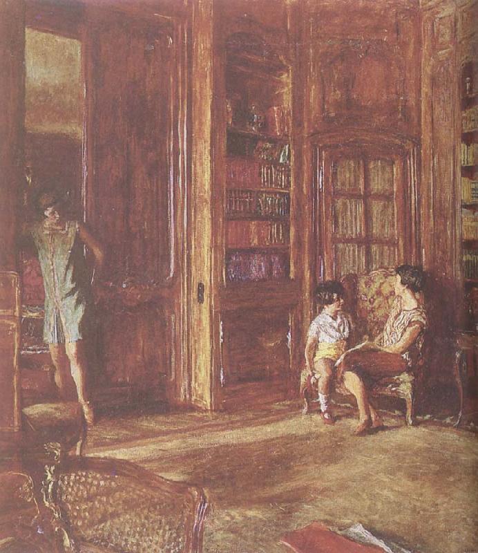 Edouard Vuillard Li the lady and her children Norge oil painting art